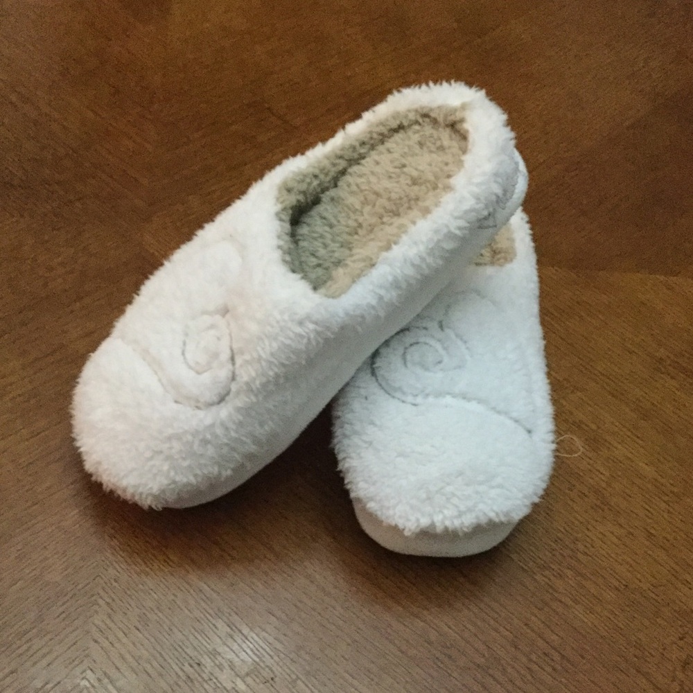 Faceplant fuzzy slippers